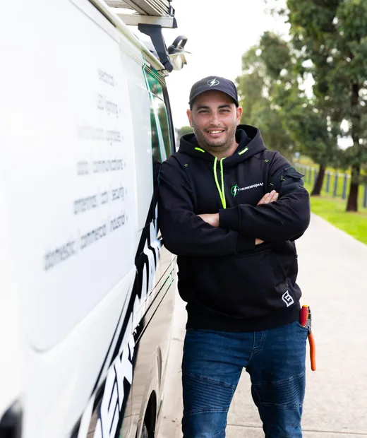 Yiannis Knodarites, licensed Melbourne electrician — Thunderman Electrical and Air Conditioning Services