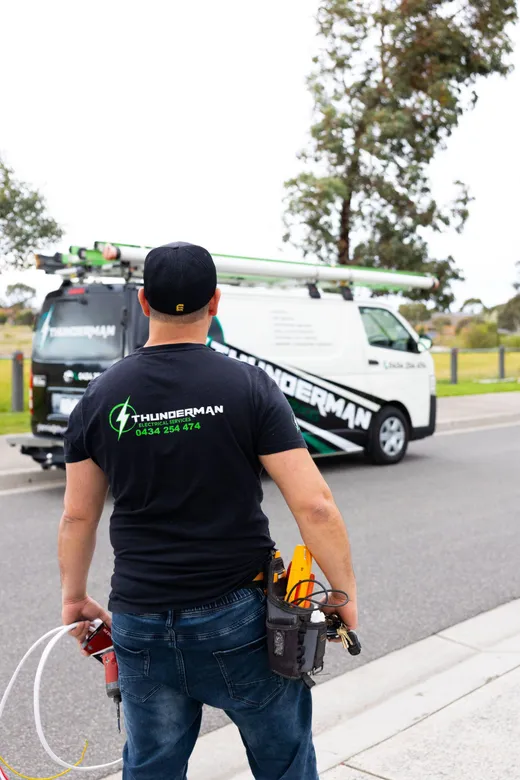 Yiannis Knodarites, licensed Melbourne electrician — Thunderman Electrical and Air Conditioning Services