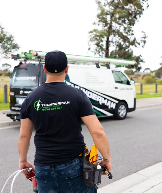 Yiannis Knodarites, licensed Melbourne electrician — Thunderman Electrical and Air Conditioning Services